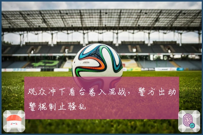 观众冲下看台卷入混战，警方出动警棍制止骚乱